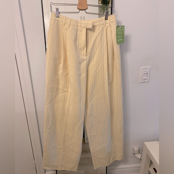 TOPSHOP- wide leg pin stripe pant- size 8 - Picture 1 of 3